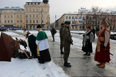 11.02.2021 w Krakowie uczczono gen. Kuklińskiego w 17. rocznicę jego śmierci. Fot. Janusz Ślęzak (IPN)