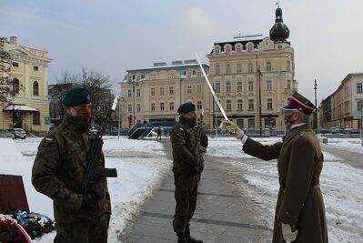 11.02.2021 w Krakowie uczczono gen. Kuklińskiego w 17. rocznicę jego śmierci. Fot. Janusz Ślęzak (IPN)