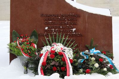 11.02.2021 w Krakowie uczczono gen. Kuklińskiego w 17. rocznicę jego śmierci. Fot. Janusz Ślęzak (IPN)