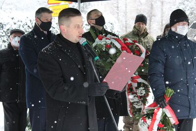 13.02.2021. 80. rocznica pierwszego zrzutu cichociemnych w Dębowcu. Fot. Janusz Ślęzak (IPN)