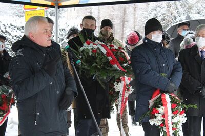 13.02.2021. 80. rocznica pierwszego zrzutu cichociemnych w Dębowcu. Fot. Janusz Ślęzak (IPN)