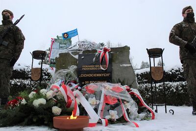 13.02.2021. 80. rocznica pierwszego zrzutu cichociemnych w Dębowcu. Fot. Janusz Ślęzak (IPN)