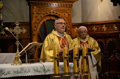 22.02.2021, Ostrowsko, Waksmund. Uroczystości w 74. rocznicę śmierci mjr. Józefa Kurasia „Ognia”. Fot. Janusz Ślęzak (IPN)
