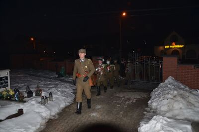 22.02.2021, Ostrowsko, Waksmund. Uroczystości w 74. rocznicę śmierci mjr. Józefa Kurasia „Ognia”. Fot. Janusz Ślęzak (IPN)