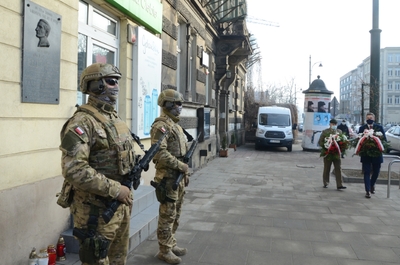 24.02.2021 w Krakowie uczczono 68. rocznicę śmierci gen. Fieldorfa „Nila”. Fot. Janusz Ślęzak (IPN)