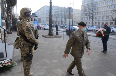 24.02.2021 w Krakowie uczczono 68. rocznicę śmierci gen. Fieldorfa „Nila”. Fot. Janusz Ślęzak (IPN)