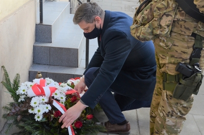 24.02.2021 w Krakowie uczczono 68. rocznicę śmierci gen. Fieldorfa „Nila”. Fot. Janusz Ślęzak (IPN)