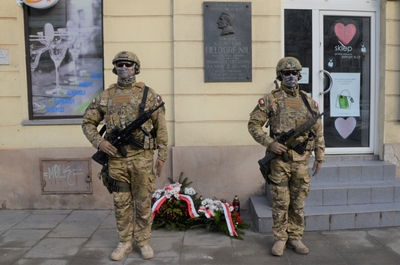 24.02.2021 w Krakowie uczczono 68. rocznicę śmierci gen. Fieldorfa „Nila”. Fot. Janusz Ślęzak (IPN)
