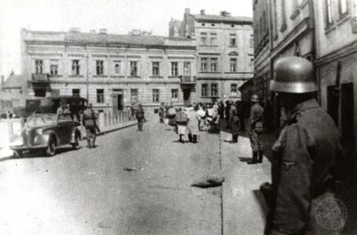 Likwidacja getta krakowskiego. Pl. Zgody. Fot ze zbiorów IPN w Krakowie