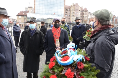 12.03.2021. Uroczystości w przeddzień 78. rocznicy likwidacji krakowskiego getta. Fot. Janusz Ślęzak (IPN)