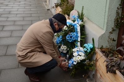 12.03.2021. Uroczystości w przeddzień 78. rocznicy likwidacji krakowskiego getta. Fot. Janusz Ślęzak (IPN)