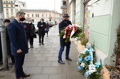 12.03.2021. Uroczystości w przeddzień 78. rocznicy likwidacji krakowskiego getta. Fot. Janusz Ślęzak (IPN)