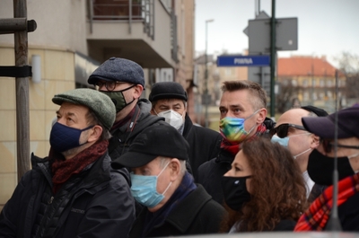 12.03.2021. Uroczystości w przeddzień 78. rocznicy likwidacji krakowskiego getta. Fot. Janusz Ślęzak (IPN)