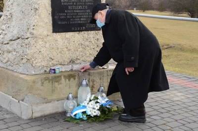 12.03.2021. Uroczystości w przeddzień 78. rocznicy likwidacji krakowskiego getta. Fot. Janusz Ślęzak (IPN)