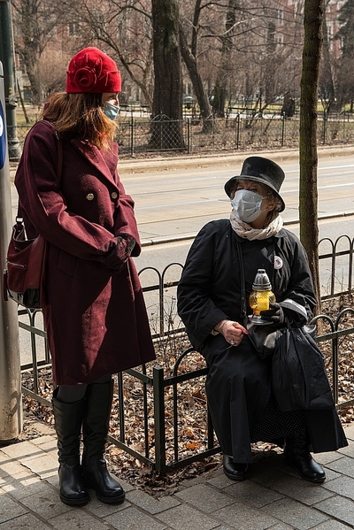 19.03.2021. W Krakowie uczczono profesorów i studentów tajnego nauczania na UJ. Fot. Agnieszka Masłowska (IPN)