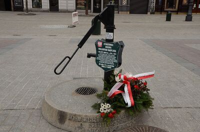 21.03.2021, Kraków. 41. rocznica śmierci Walentego Badylaka. Fot. Janusz Ślęzak (IPN)