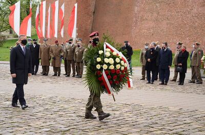 Trzeciomajowe uroczystości 2021 w Krakowie. Fot. Janusz Ślęzak (IPN)