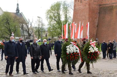 Trzeciomajowe uroczystości 2021 w Krakowie. Fot. Janusz Ślęzak (IPN)