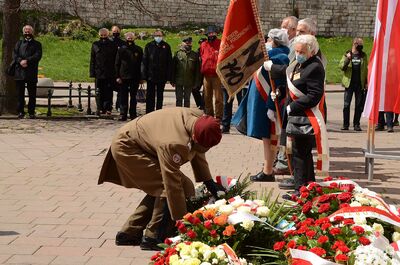 Trzeciomajowe uroczystości 2021 w Krakowie. Fot. Janusz Ślęzak (IPN)