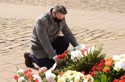 Trzeciomajowe uroczystości 2021 w Krakowie. Fot. Janusz Ślęzak (IPN)