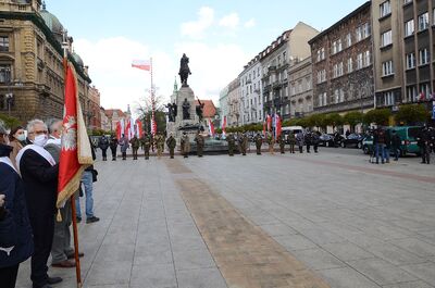 Trzeciomajowe uroczystości 2021 w Krakowie. Fot. Janusz Ślęzak (IPN)