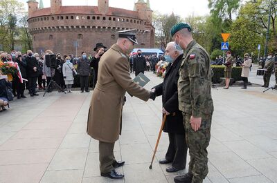 Trzeciomajowe uroczystości 2021 w Krakowie. Fot. Janusz Ślęzak (IPN)