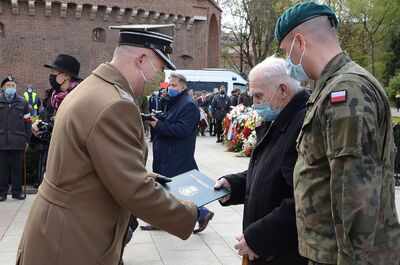 Trzeciomajowe uroczystości 2021 w Krakowie. Fot. Janusz Ślęzak (IPN)