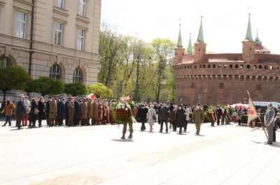 Trzeciomajowe uroczystości 2021 w Krakowie. Fot. Janusz Ślęzak (IPN)
