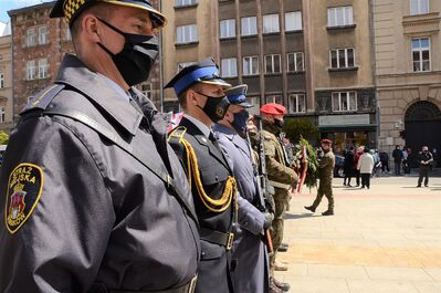 Trzeciomajowe uroczystości 2021 w Krakowie. Fot. Janusz Ślęzak (IPN)