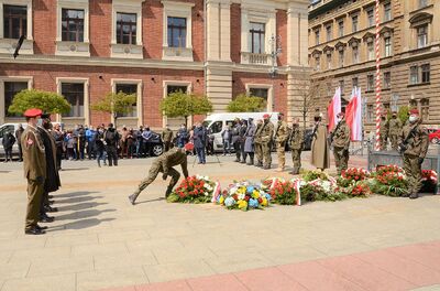 Trzeciomajowe uroczystości 2021 w Krakowie. Fot. Janusz Ślęzak (IPN)