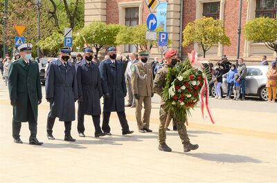 Trzeciomajowe uroczystości 2021 w Krakowie. Fot. Janusz Ślęzak (IPN)