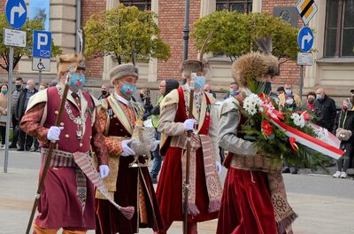 Trzeciomajowe uroczystości 2021 w Krakowie. Fot. Janusz Ślęzak (IPN)