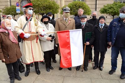Trzeciomajowe uroczystości 2021 w Krakowie. Fot. Janusz Ślęzak (IPN)