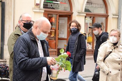 Kraków, 7.05.2021. 44. rocznica śmierci Stanisława Pyjasa. Fot. Janusz Ślęzak (IPN)