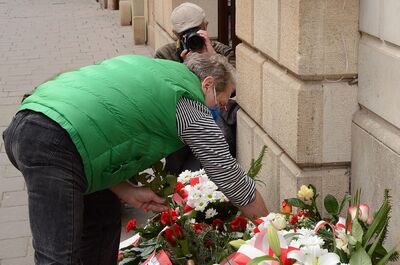 Kraków, 7.05.2021. 44. rocznica śmierci Stanisława Pyjasa. Fot. Janusz Ślęzak (IPN)