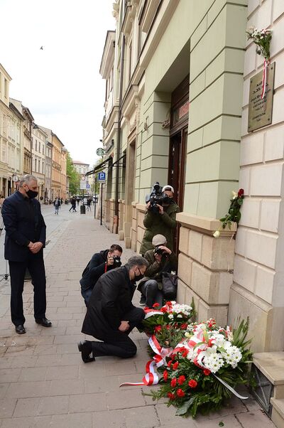 Kraków, 7.05.2021. 44. rocznica śmierci Stanisława Pyjasa. Fot. Janusz Ślęzak (IPN)