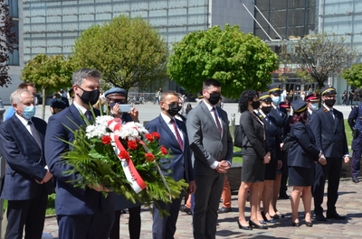 11.05.2021 Józef Piłsudski został patronem dworca PKP Kraków Główny. Fot. Janusz Ślęzak (IPN)