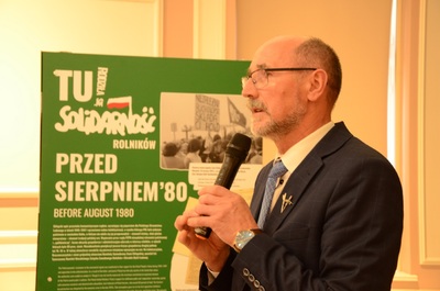 Wystawa „TU rodziła się Solidarność rolników” w Zakliczynie, fot. Żaneta Wierzgacz (IPN)