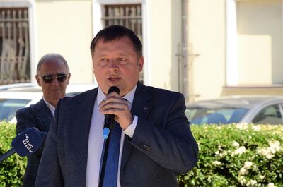 Nowy Sącz, 15.06.2021. Otwarcie wystawy „Gorzki pokój. Traktat ryski 1921”. Fot. Janusz Ślęzak (IPN)