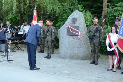 W Gruszowie odsłonięto tablicę pamięci Polaków ratujących Żydów fot. Żaneta Wierzgacz IPN