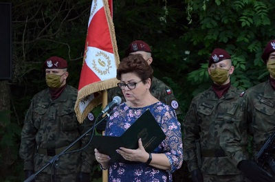 W Gruszowie odsłonięto tablicę pamięci Polaków ratujących Żydów fot. Żaneta Wierzgacz IPN