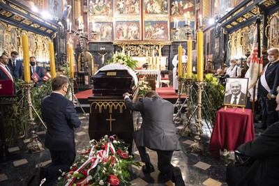 Uroczystości pogrzebowe Wojciecha Grzeszka - fot. Agnieszka Masłowska (IPN)