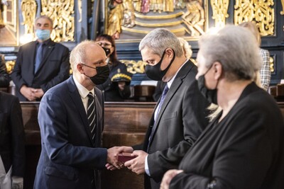 Uroczystości pogrzebowe Wojciecha Grzeszka - fot. Agnieszka Masłowska (IPN)