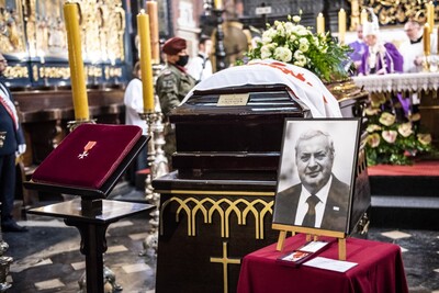 Uroczystości pogrzebowe Wojciecha Grzeszka - fot. Agnieszka Masłowska (IPN)