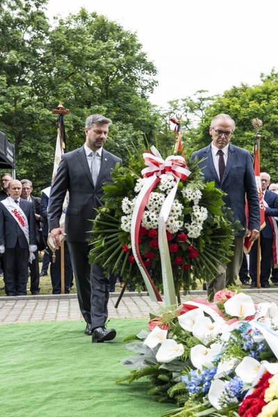 Uroczystości pogrzebowe Wojciecha Grzeszka - fot. Agnieszka Masłowska (IPN)