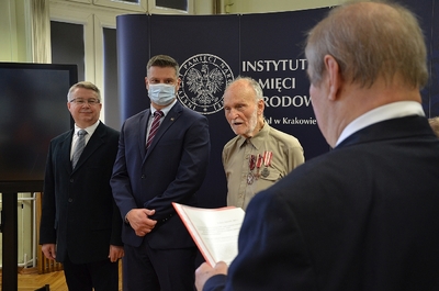 Na „Przystanku Historia” IPN w Krakowie wręczono krzyże WiN. Fot. Janusz Ślęzak (IPN)