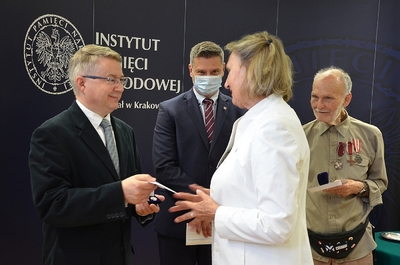 Na „Przystanku Historia” IPN w Krakowie wręczono krzyże WiN. Fot. Janusz Ślęzak (IPN)