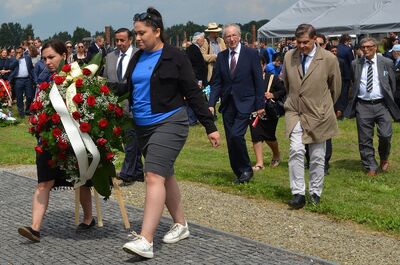 2 sierpnia 2021. Europejski Dzień Pamięci o Holokauście Romów. Fot. Janusz Ślęzak (IPN)