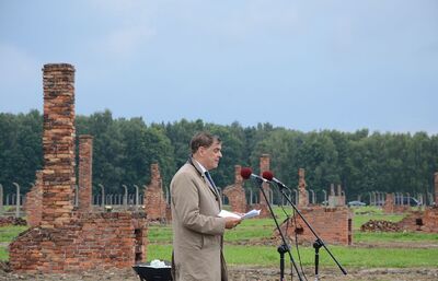 2 sierpnia 2021. Europejski Dzień Pamięci o Holokauście Romów. Fot. Janusz Ślęzak (IPN)