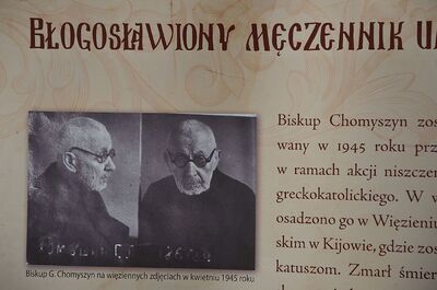 Wystawa o bł. bp. Grzegorzu Chomyszynie na Przystanku Historia IPN w Krakowie. Fot. Janusz Ślęzak (IPN)